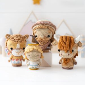 Christmas Nativity Scene Crochet Pattern | Mini Amigurumi Animals & Figures (PDF Tutorial) - Image 5