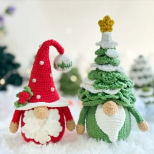 Christmas Gnome Crochet Pattern – Santa & Tree Gnome Amigurumi (PDF) - Image 5